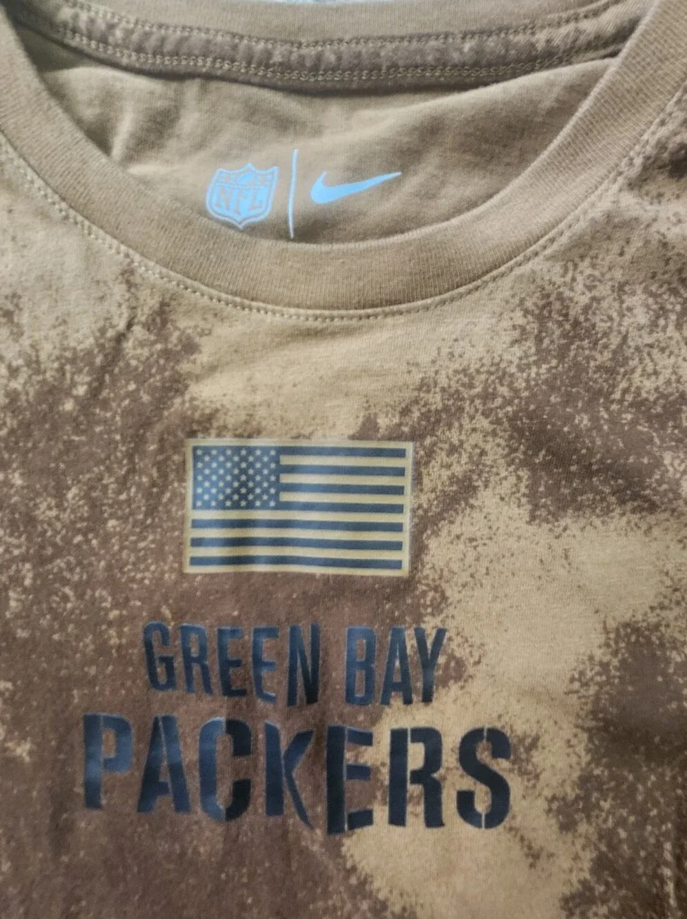 Nike Salute to Troops Green Bay Packer Long Sleeve 2023. Sz. S